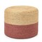 Edge Collections-18" x 14"-Handcrafted Braided Pouf Ottoman for Home Décor-1 pcs